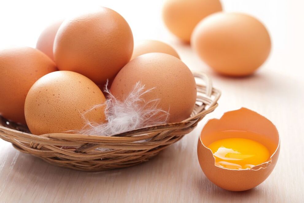 œufs de poule dans l'alimentation