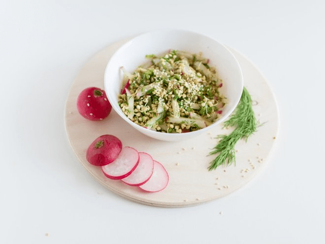 Sarrasin avec légumes -sayuran