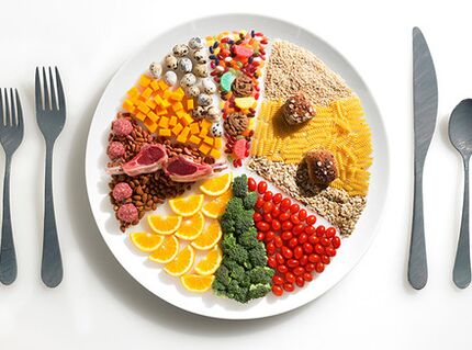 Ducan - Food rempli sur une assiette